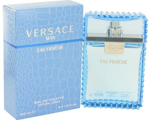 Versace Man by Versace Eau Fraiche Eau De Toilette Spray (Blue) 6.7 oz