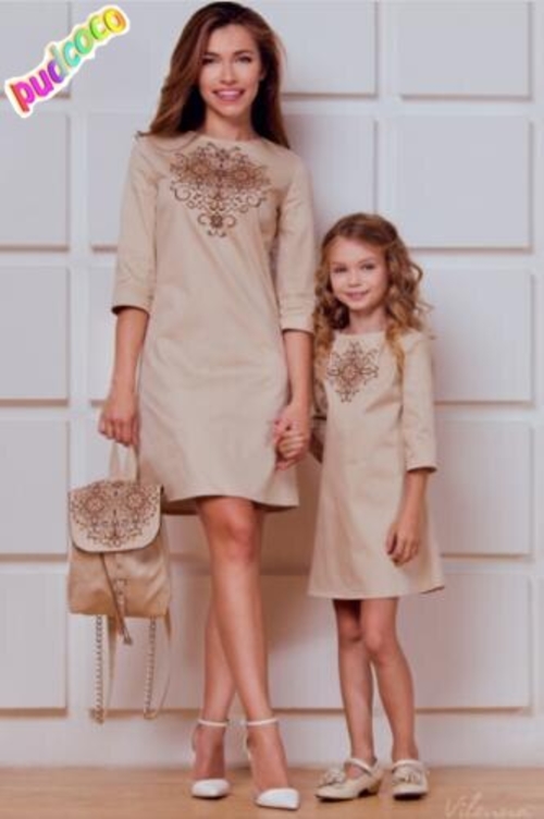 Mother And Daughter Matching Dresses Women