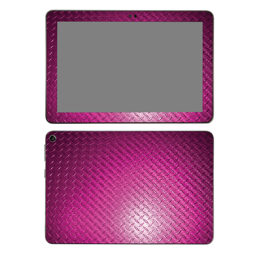 MightySkins CF-AMFIHD82-Pink Diamond Plate Carbon Fiber Skin for Amazo