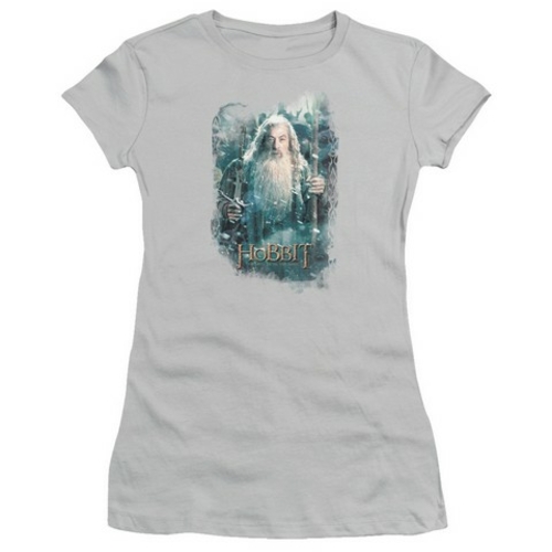 Hobbit-Gandalfs Army Short Sleeve Junior Sheer Tee, Silver - Mediu