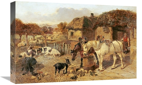 Global Gallery GCS-266531-22-142 22 in. A Farmyard Scene Art Print - J