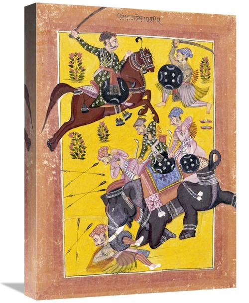 Global Gallery GCS-268543-22-142 22 in. Sindhu Ragini on Horseback Art