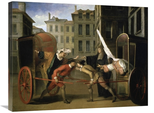 Global Gallery GCS-277689-30-142 30 in. Two Coaches Art Print - Claude