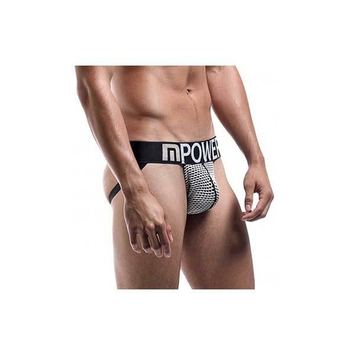 Male Power Honey Comb Jock White