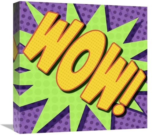Global Gallery GCS-388381-1818-142 18 x 18 in. Word Power - Wow Art Pr