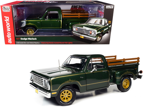 1977 Dodge Warlock 150 Custom Stepside Pickup Truck Medium Green