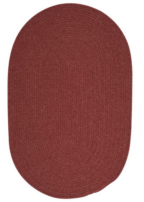 Colonial Mills Rug WL11R024X048 Bristol - Rosewood 2 ft. x 4 ft. Braid