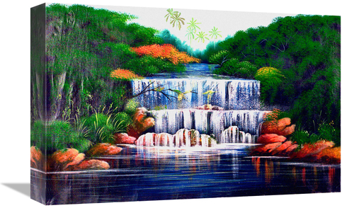 Global Gallery GCS-477328-1218-142 12 x 18 in. The Grand Waterfall Viv