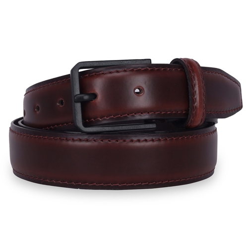 Leather Belt For Men – Classic Edition (Size-30) (Color-DARK BROWN)