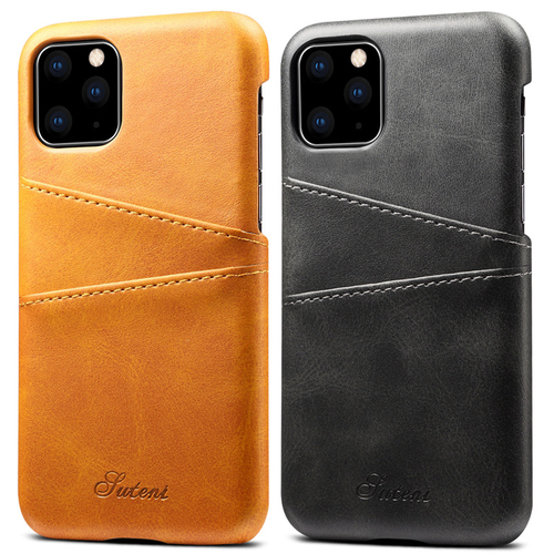 Leather iPhone Card Case for iPhone 6 - iPhone 12 Pro Max