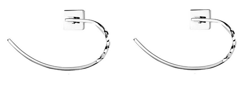 Stainless steel  Desinger Towel Ring pack of 2