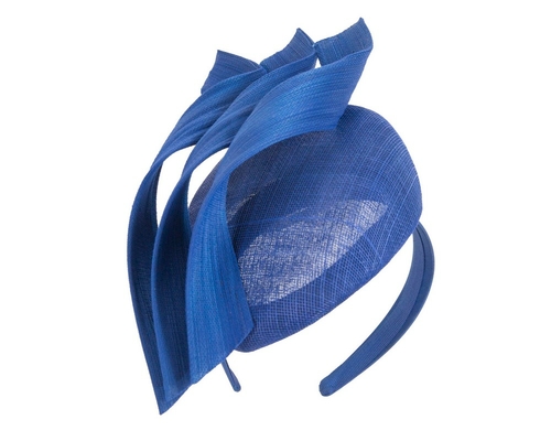 Bespoke royal blue pillbox fascinator