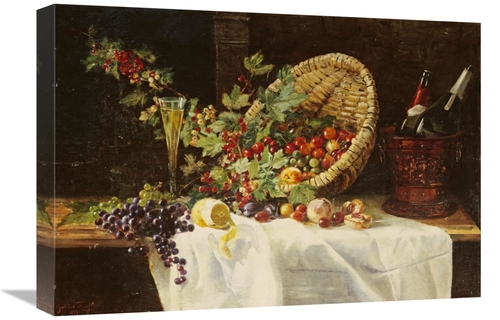 Global Gallery GCS-268597-22-142 22 in. Cherries & Gooseberries in a B