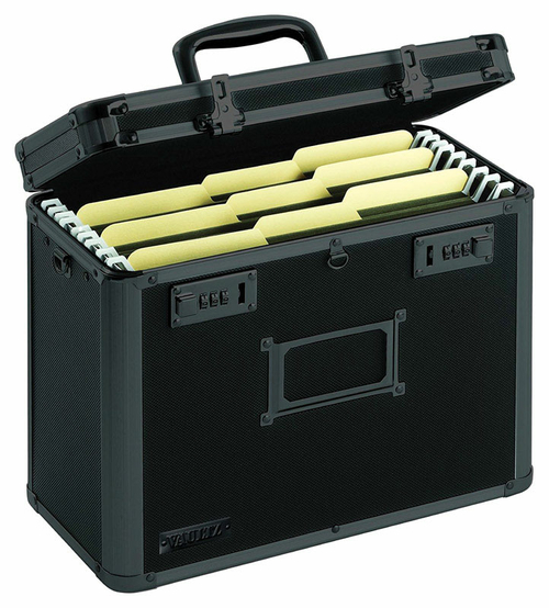 Vaultz 9008311 Combination Lock Black Security File Box