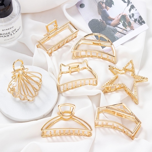 2018 New Fashion Women Gold Geometric Simple Alloy