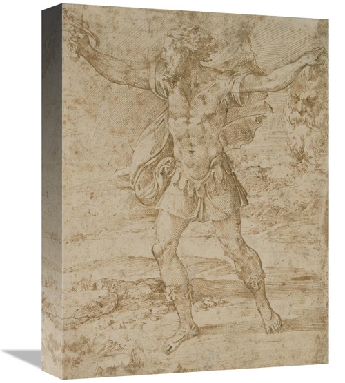 Global Gallery GCS-456080-1216-142 12 x 16 in. David with the Head of 