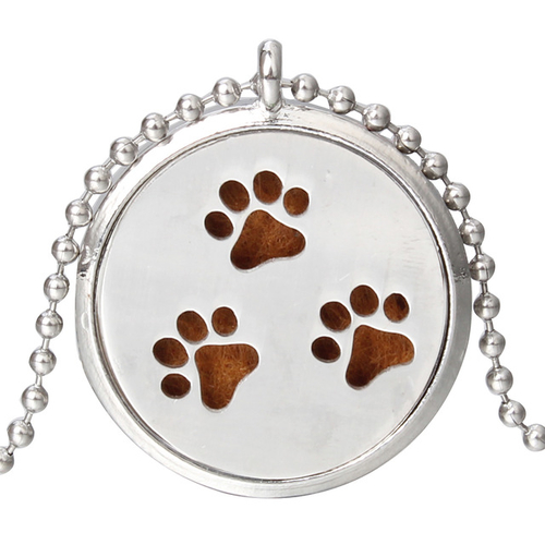 New Paw Aroma Diffuser Necklace 25 Designs Open