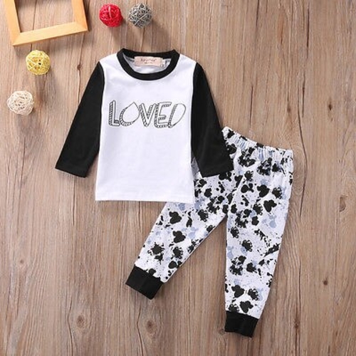 Cute 2PCS Newborn Kids Baby Boy Casual T shirt