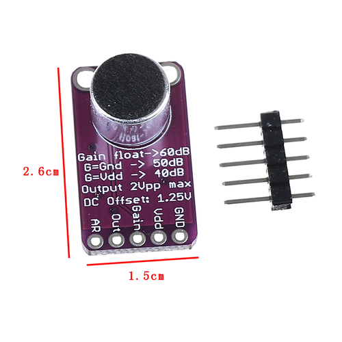 1pc MAX9814 Microphone AGC Amplifier Board Module