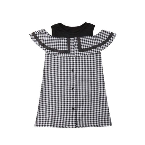 Fashion Lattice Summer Newborn Baby Girl