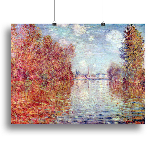 Autumn in Argenteuil by Monet Canvas Print or Poster