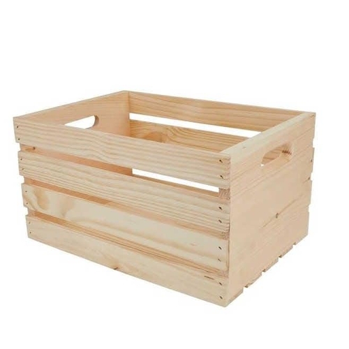 Handcrafted   Wooden Polished Multifunctional Crate Box