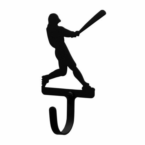 Wrought Iron Baseball Player Wall Hook Decorative Small