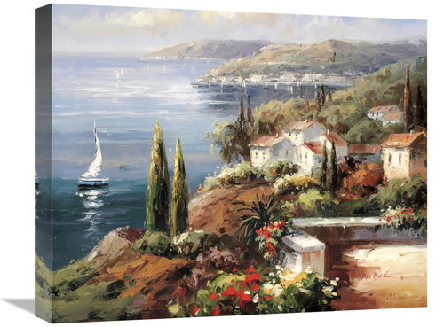 Global Gallery GCS-130197-1620-142 16 x 20 in. Mediterranean Vista Art