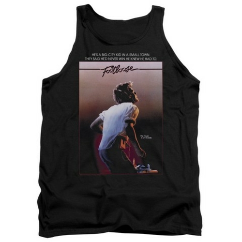 Trevco Footloose-Poster Adult Tank Top, Black - Large