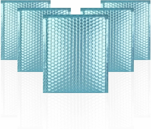 Pack of 25 Aqua Ice Bubble Mailers 8.5 x 11 Padded Envelopes with Peel