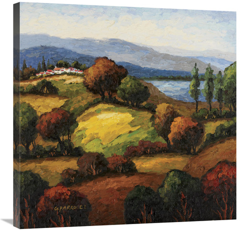 Global Gallery GCS-128587-3030-142 30 x 30 in. Golden Hills I Art Prin