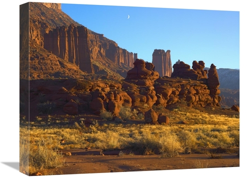 16 x 20 in. Fisher Towers at Professor Valley, Utah Art Print - Ti