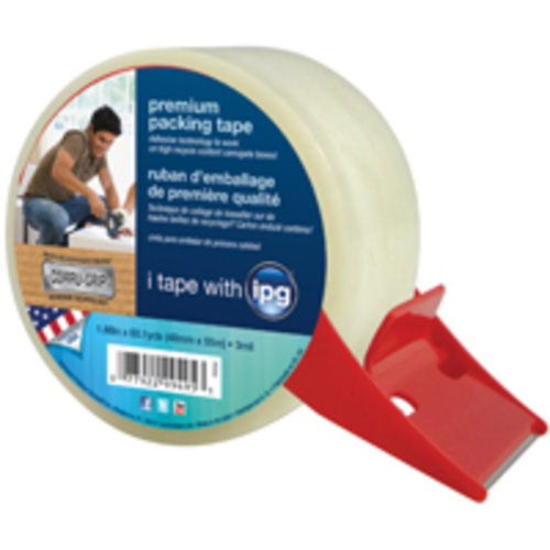 Intertape Polymer PSD50 3 Mil Prem Packing Tape With Dispenser