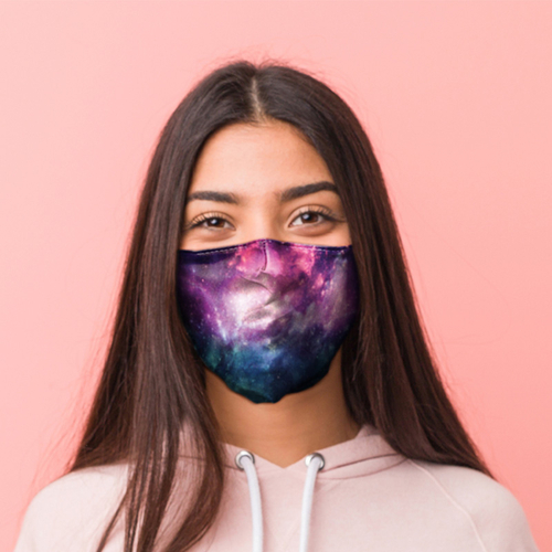 Star Gazing Starry Night Face Covering - Large