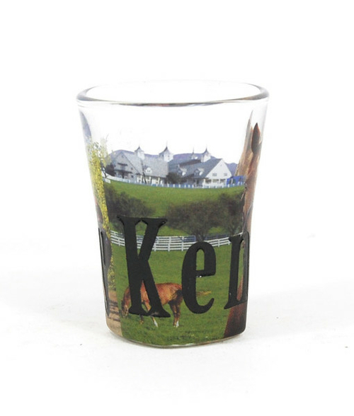 Americaware SGKTY01 Kentucky Full Color  Etched  Shot Glass