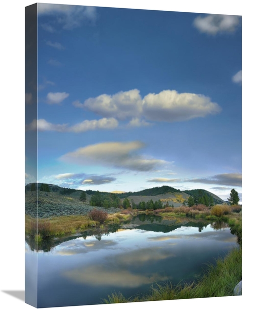 Global Gallery GCS-452241-22-142 22 in. Clouds Reflected in River,