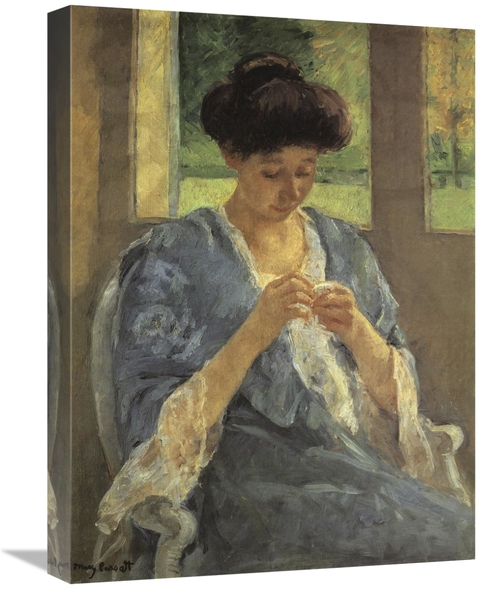 Global Gallery GCS-372635-22-142 22 in. Augusta Sewing Before a Window