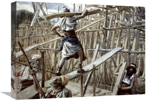 Global Gallery GCS-280237-22-142 22 in. Building of the Ark Art Print 