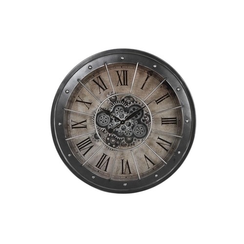 Wall Clock DKD Home Decor Gears Black Copper Iron 80 x 8 x 80 cm