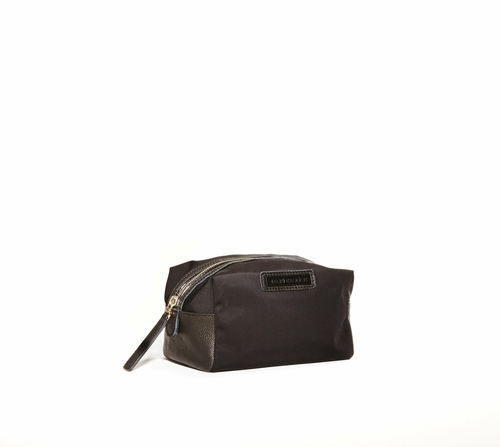 Jacki Easlick Black nylon small cosmetic case