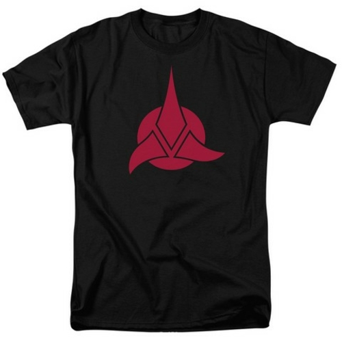 Star Trek-Klingon Logo - Short Sleeve Adult 18-1 Tee - Black, 5X