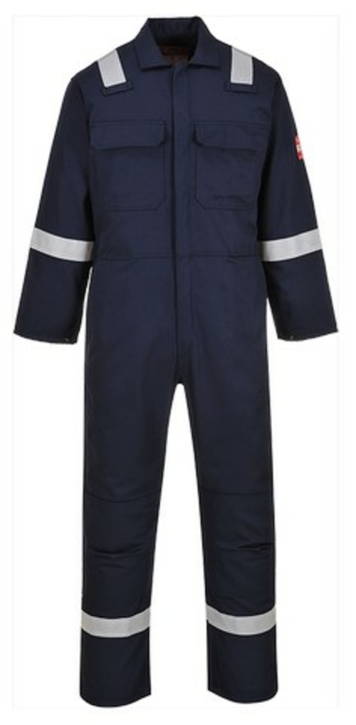 UBIZ5 3XL Bizweld Iona Flame Resistant Coverall, Navy - Tall