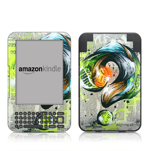 DecalGirl AK3-QUESTION Kindle Keyboard Skin - Question