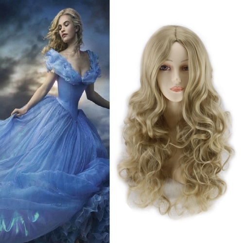 Anime Cinderella Cosplay Wig Long Curly Hair