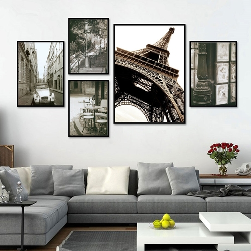 Paris Tower Street Lamp Car Stairs Retro