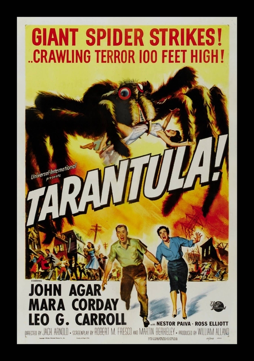 spiders Tarantula Monster Movie Poster 8 x 12 Tin Sign