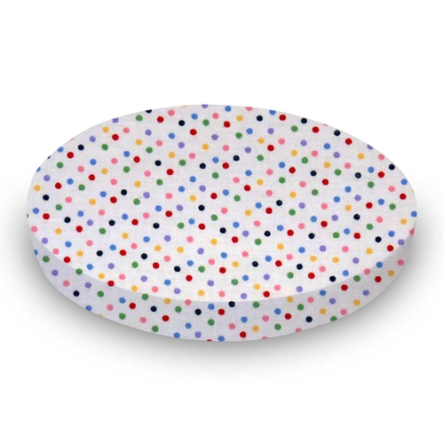 SheetWorld Fitted Oval Crib Sheet Fits Stokke Mini - 100% Cotton Woven