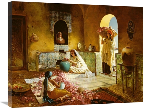 Global Gallery GCS-267966-30-142 30 in. The Gathering of Roses Art Pri