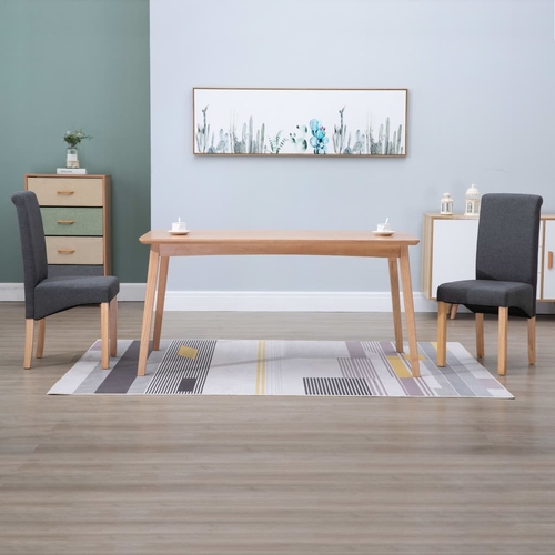 Dining Chairs 6 pcs Gray Fabric