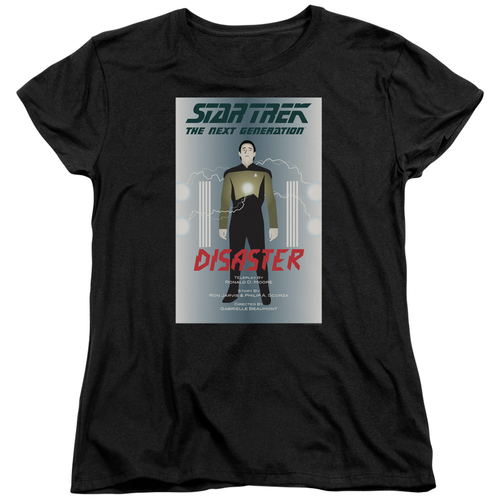 Trevco CBS2121B-WT-2 Star Trek & TNG Season 5 Episode 5 Womens Short S